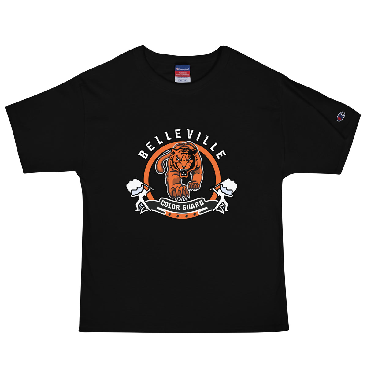 Signature | Champion T-Shirt | Belleville Community Guard Programs | Vanguard Logo