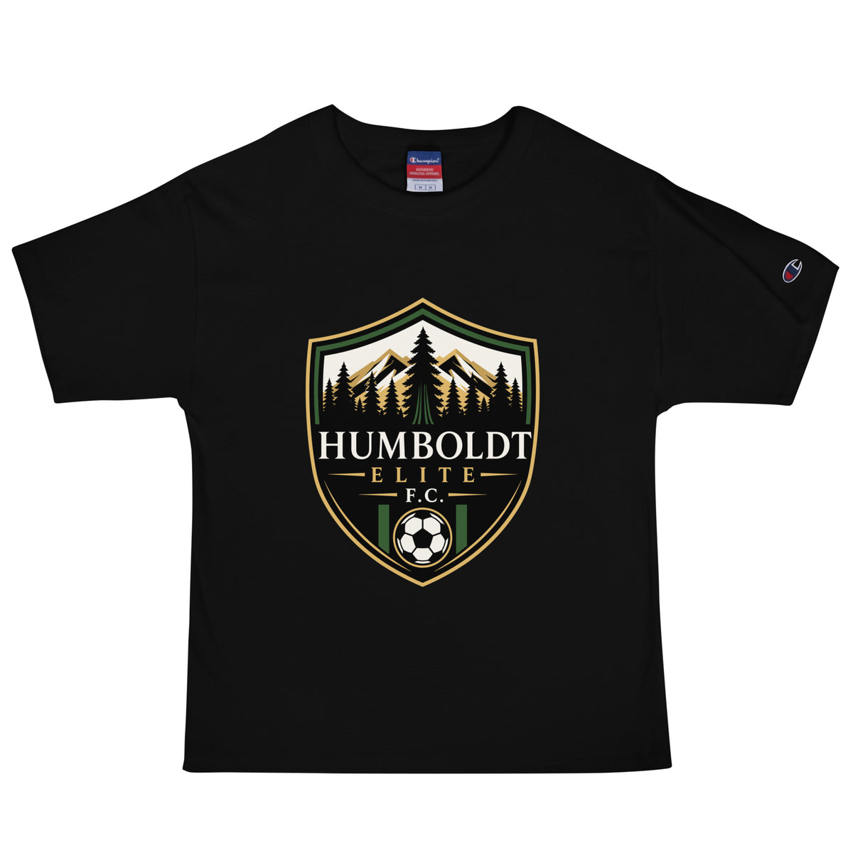 Signature | Champion T-Shirt | Humboldt Elite FC | Shield Logo