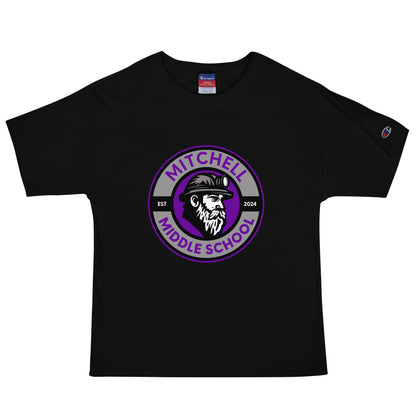 Signature | Champion T-Shirt | Mitchell Middle School Softball | Badge Logo