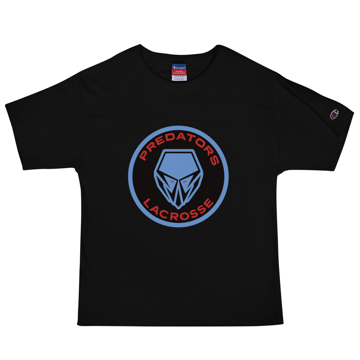 Signature | Champion T-Shirt | Predators Lacrosse | Badge Logo