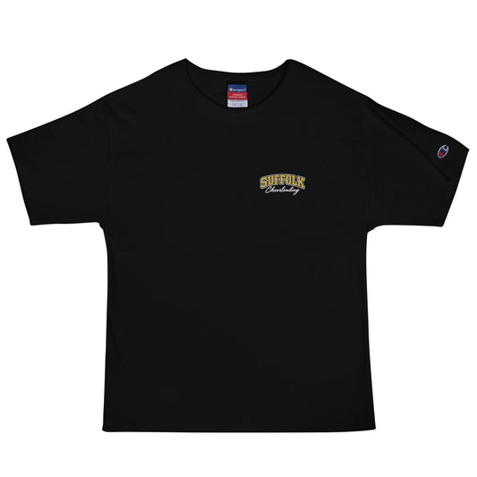 Signature | Champion T-Shirt | Suffolk University Cheerleading | Valor Logo