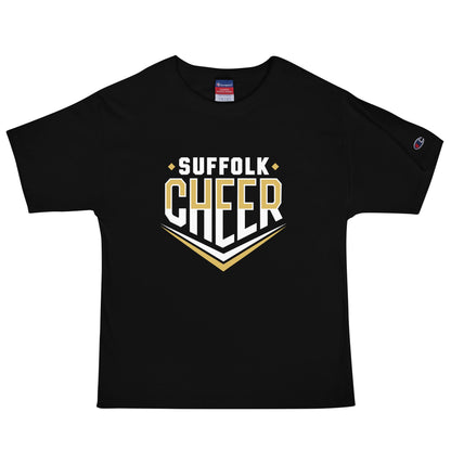 Signature | Champion T-Shirt | Suffolk University Cheerleading | Emblem Logo