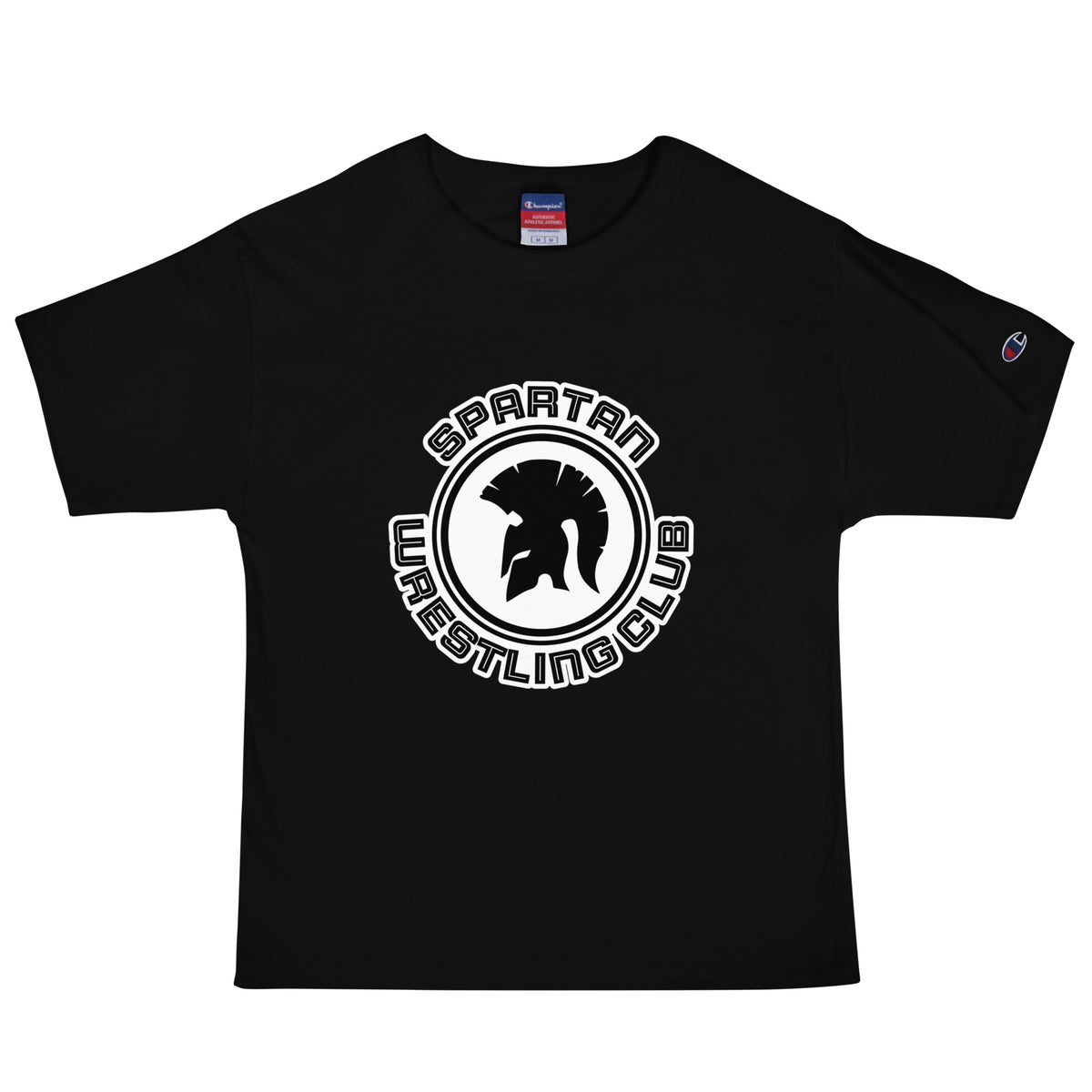Signature | Champion T-Shirt | Spartan Wrestling Club | Crest Logo