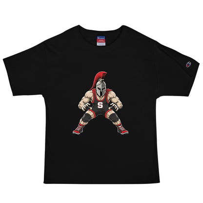 Signature | Champion T-Shirt | Spartan Wrestling Club | Mascot Logo