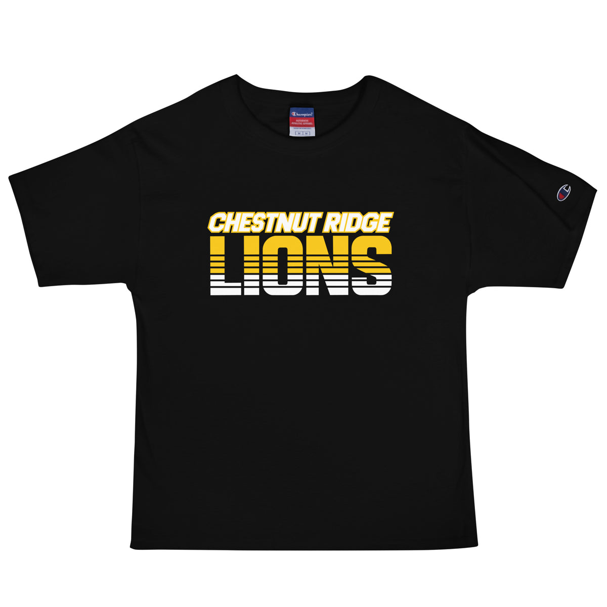 Signature | Champion T-Shirt | Chestnut Ridge Lions Football | Script Logo
