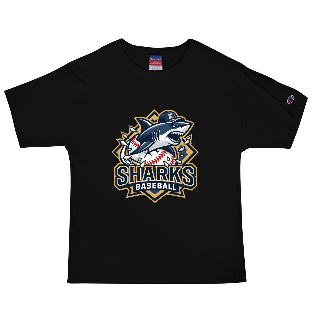 Signature | Champion T-Shirt | Sharks Diamond Sports | Valor Logo