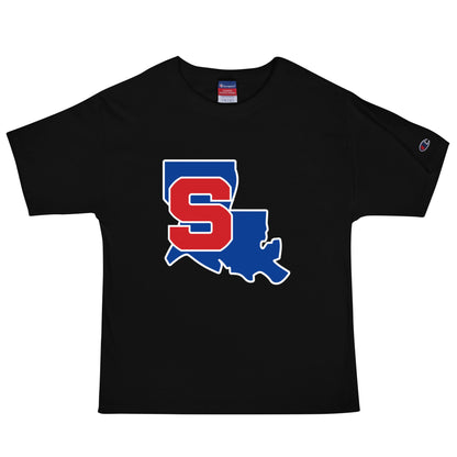 Signature | Champion T-Shirt | Louisiana Slam Baseball | Crest Logo