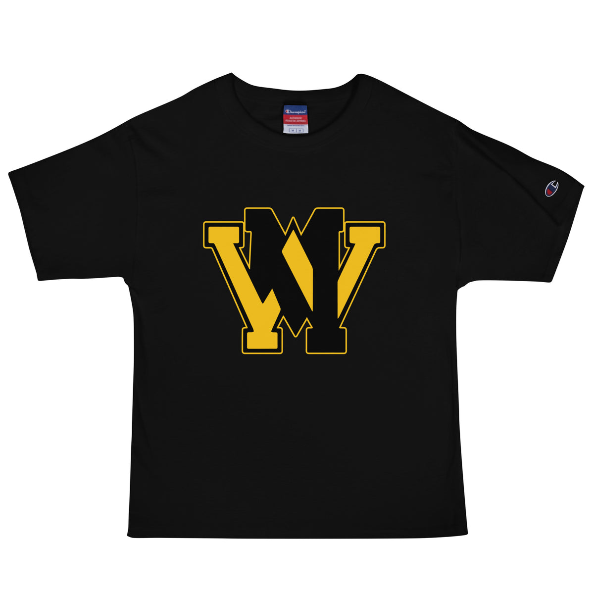 Signature | Champion T-Shirt | West Milford Indoor Track & Field Team | Emblem Logo