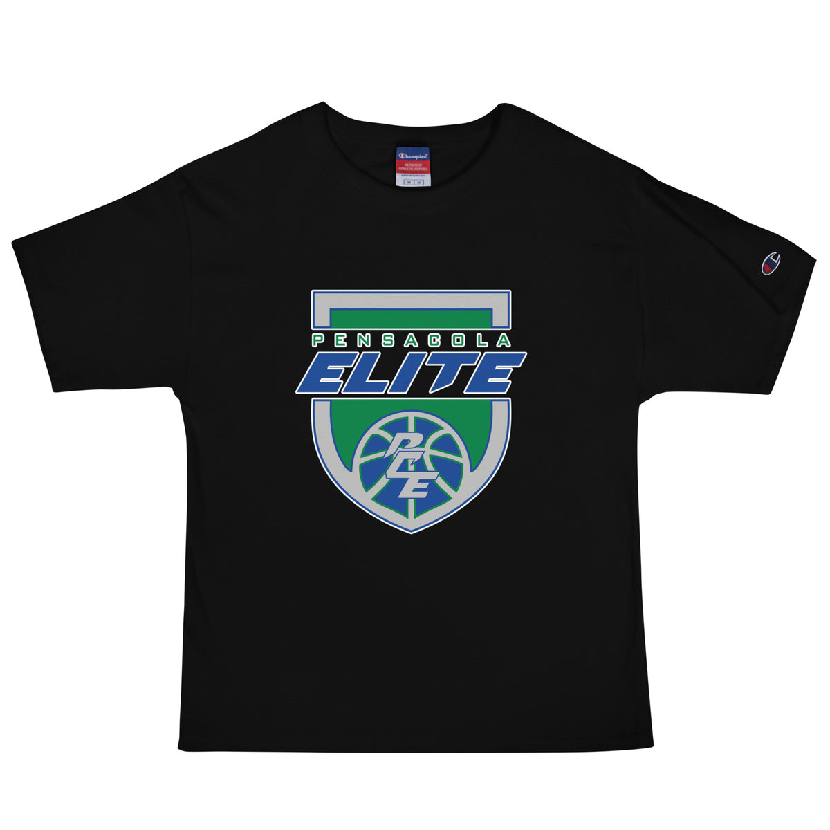 Signature | Champion T-Shirt | Pensacola Elite Inc. | Shield Logo