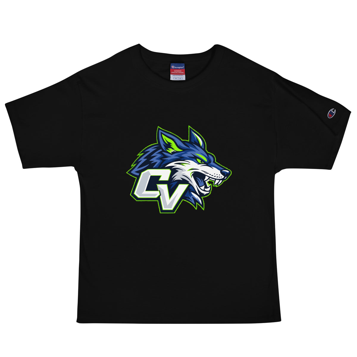 Signature | Champion T-Shirt | Cumberland Valley Coyotes Football | Crest Logo