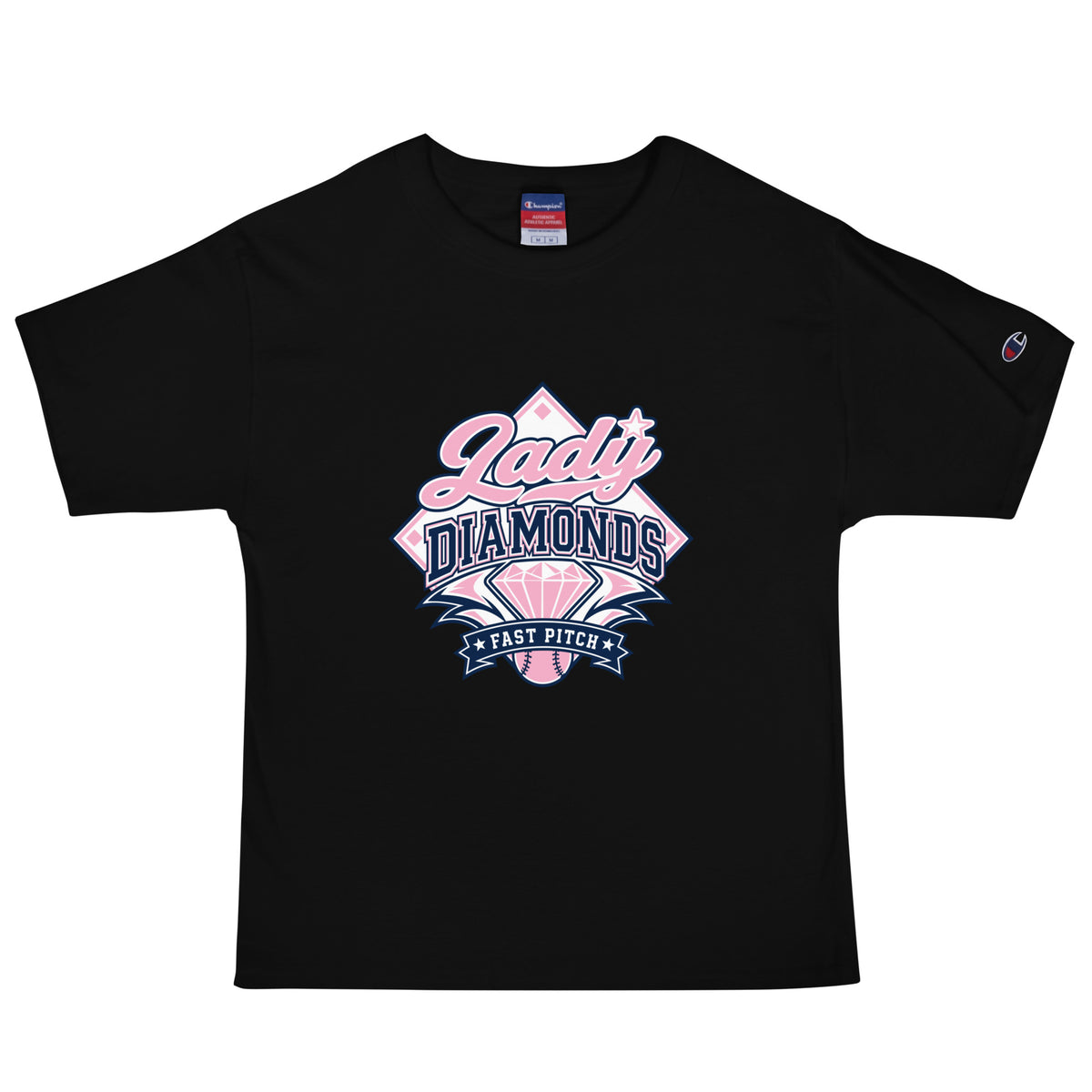 Signature | Champion T-Shirt | Lady Diamonds | Emblem Logo