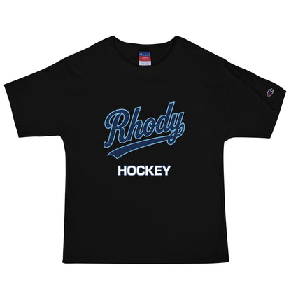Signature | Champion T-Shirt | URI Men’s Hockey | Athletics Logo
