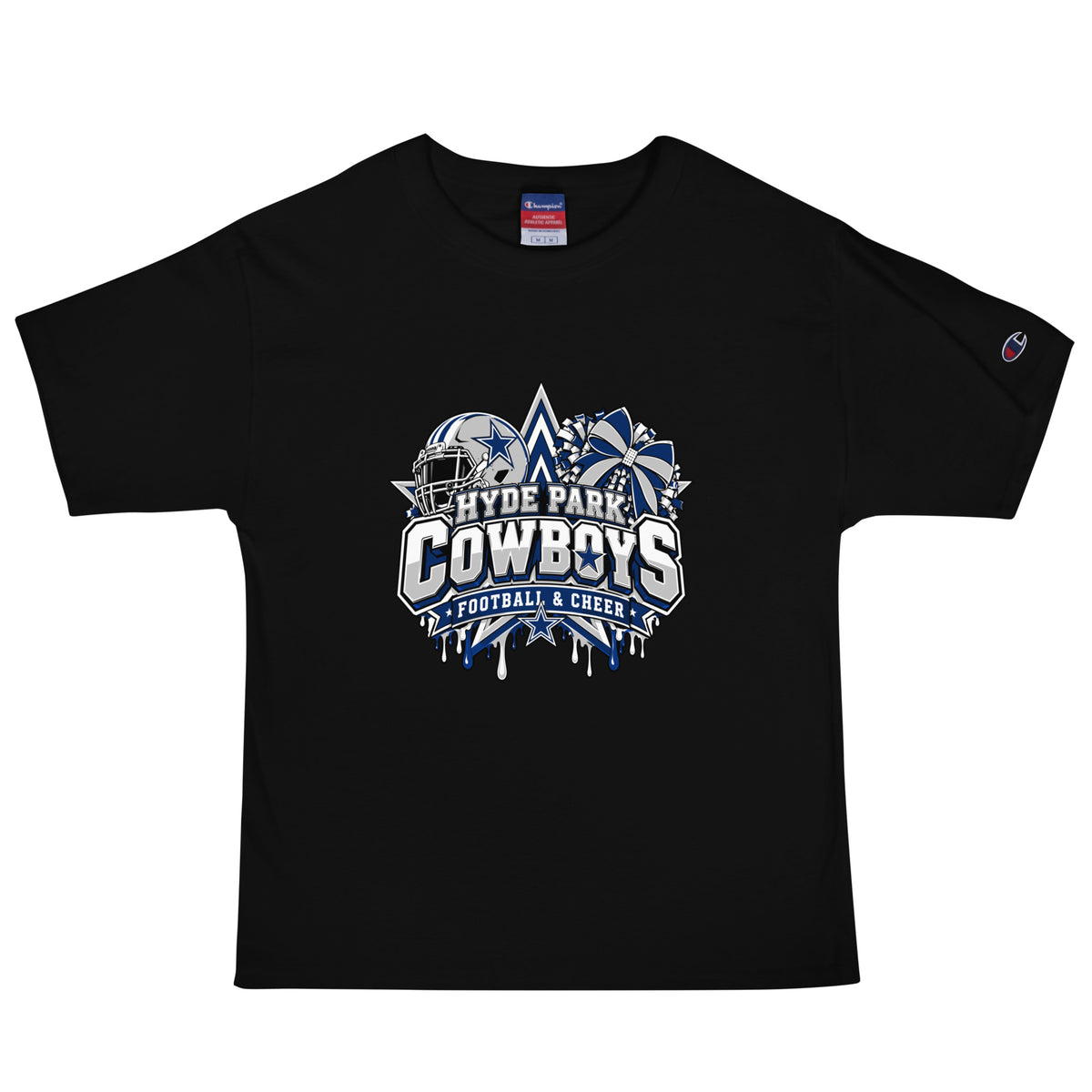 Signature | Champion T-Shirt | Hyde Park Cowboys | Crest Logo