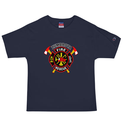 Signature | Champion T-Shirt | Zumbrota Fire Department | Vanguard Logo