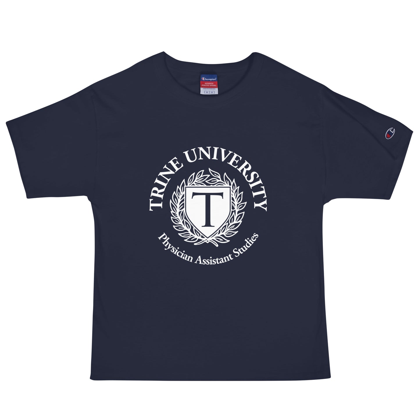 Signature | Champion T-Shirt | Trine PA program | Emblem Logo