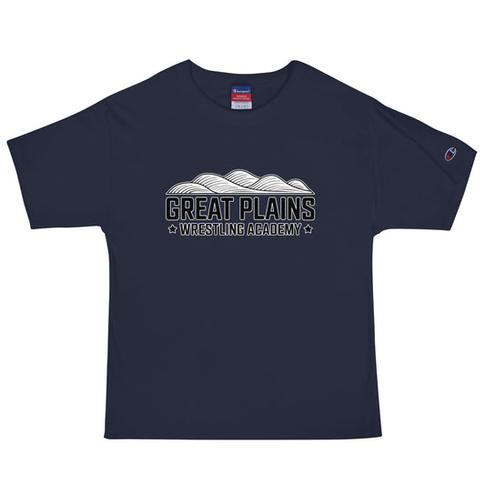 Signature | Champion T-Shirt | Great Plains Wrestling Academy | Crest Logo