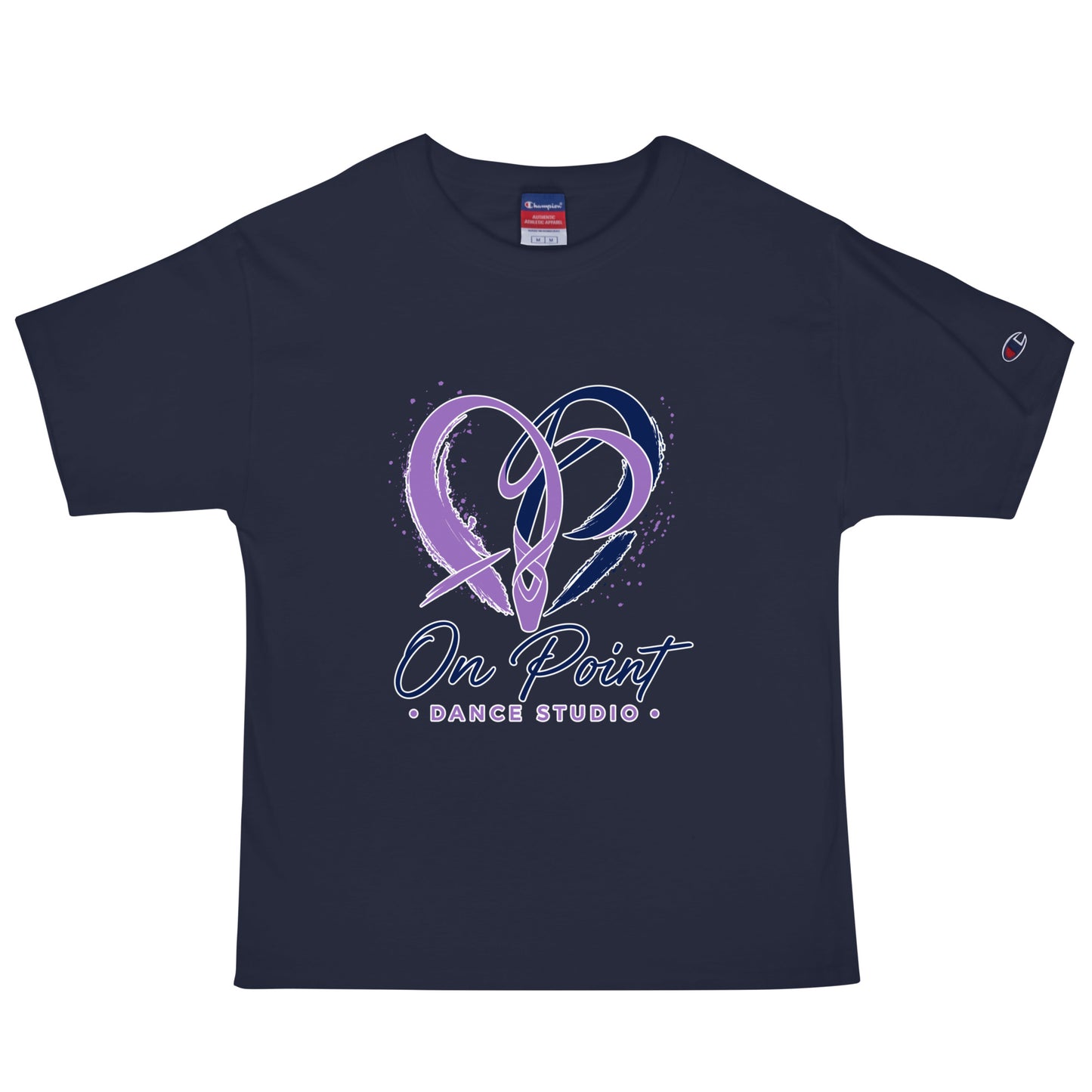 Signature | Champion T-Shirt | On Point Dance Studio | Crest Logo