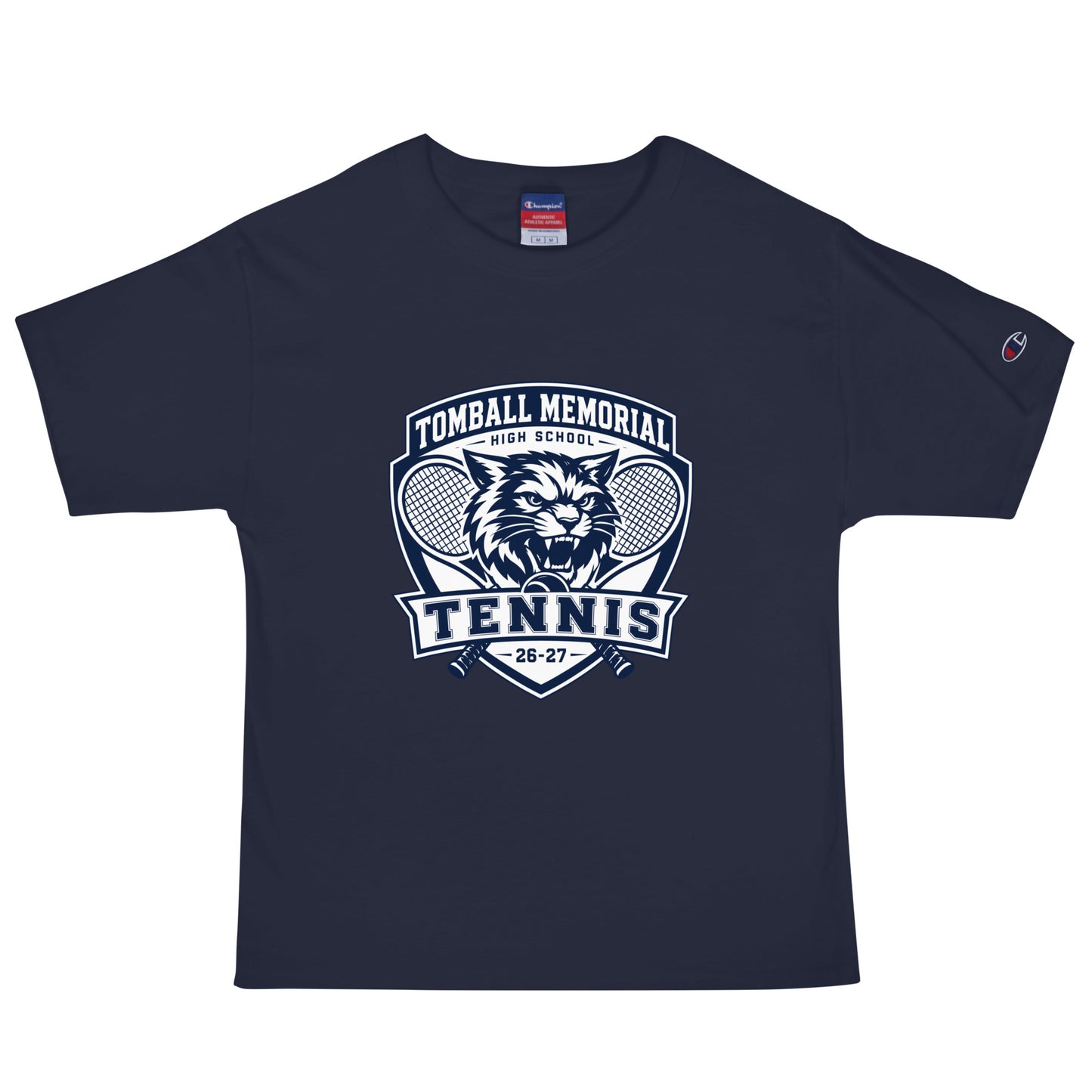 Signature | Champion T-Shirt | TMHS Tennis | Shield Logo