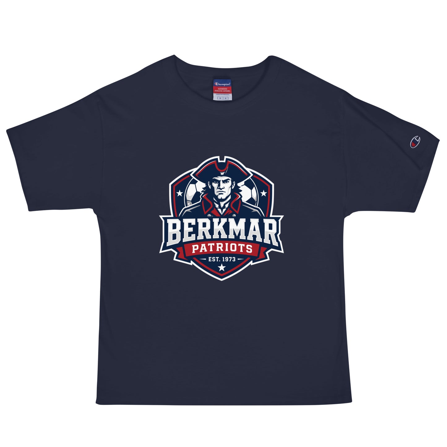 Signature | Champion T-Shirt | Berkmar High School Soccer | Shield Logo
