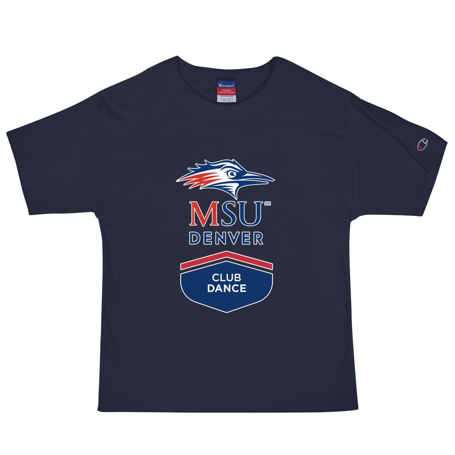 Signature | Champion T-Shirt | MSU Denver Dance Team | Apex Logo