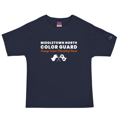 Signature | Champion T-Shirt | Orange Wave Marching Band | Modern Script Logo