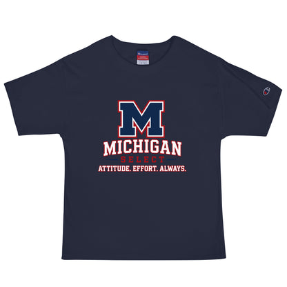 Signature | Champion T-Shirt | Michigan Select Baseball | Crest Logo