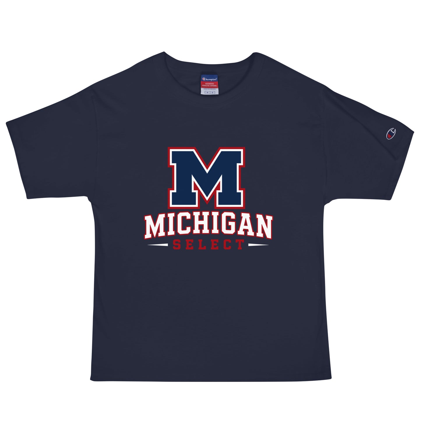 Signature | Champion T-Shirt | Michigan Select Baseball | Emblem Logo