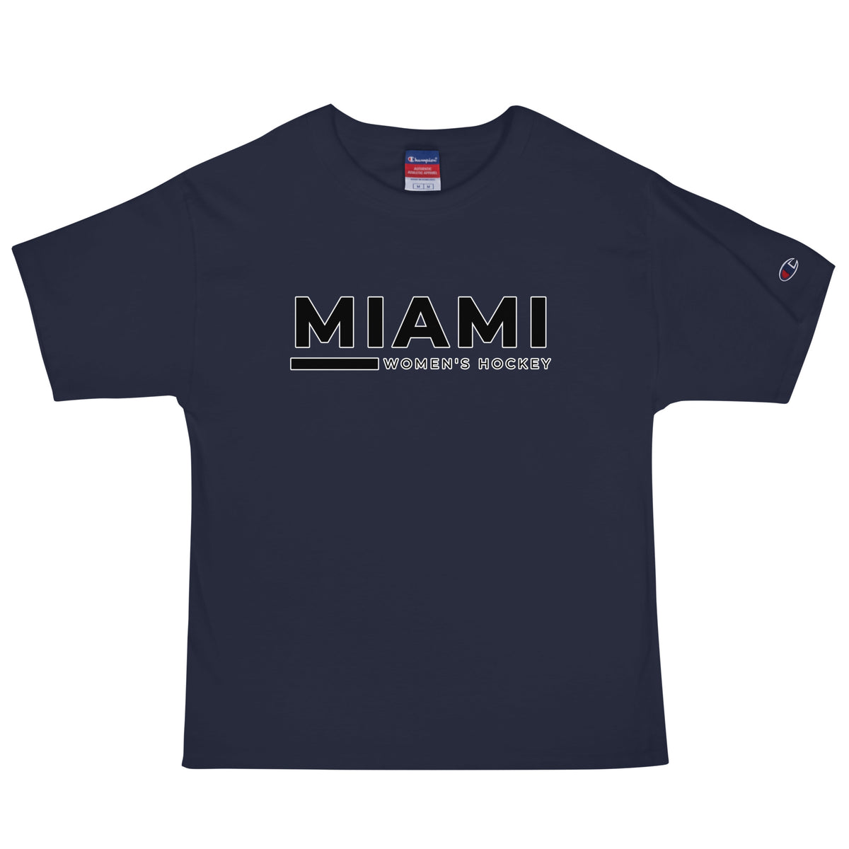 Signature | Champion T-Shirt | Miami Women's Hockey | Lettermark Logo