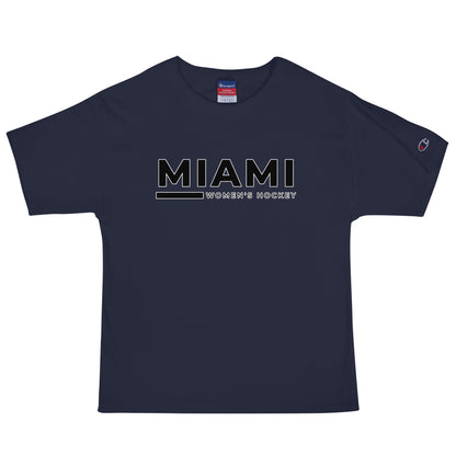 Signature | Champion T-Shirt | Miami Women's Hockey | Lettermark Logo