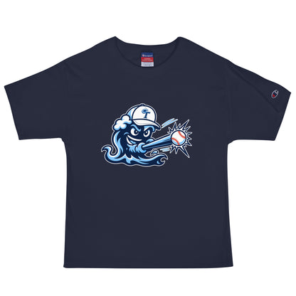 Signature | Champion T-Shirt | Long Island Tides Baseball | Mascot Logo