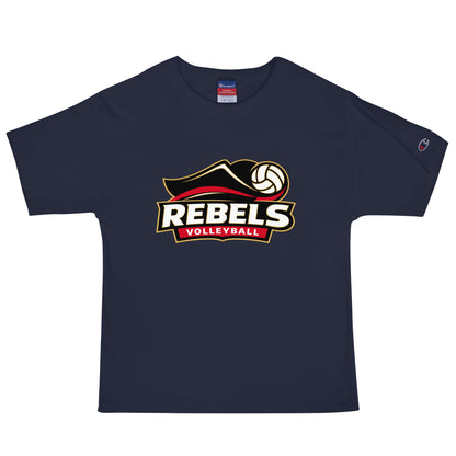Signature | Champion T-Shirt | Rebels Volleyball Club | Crest Logo
