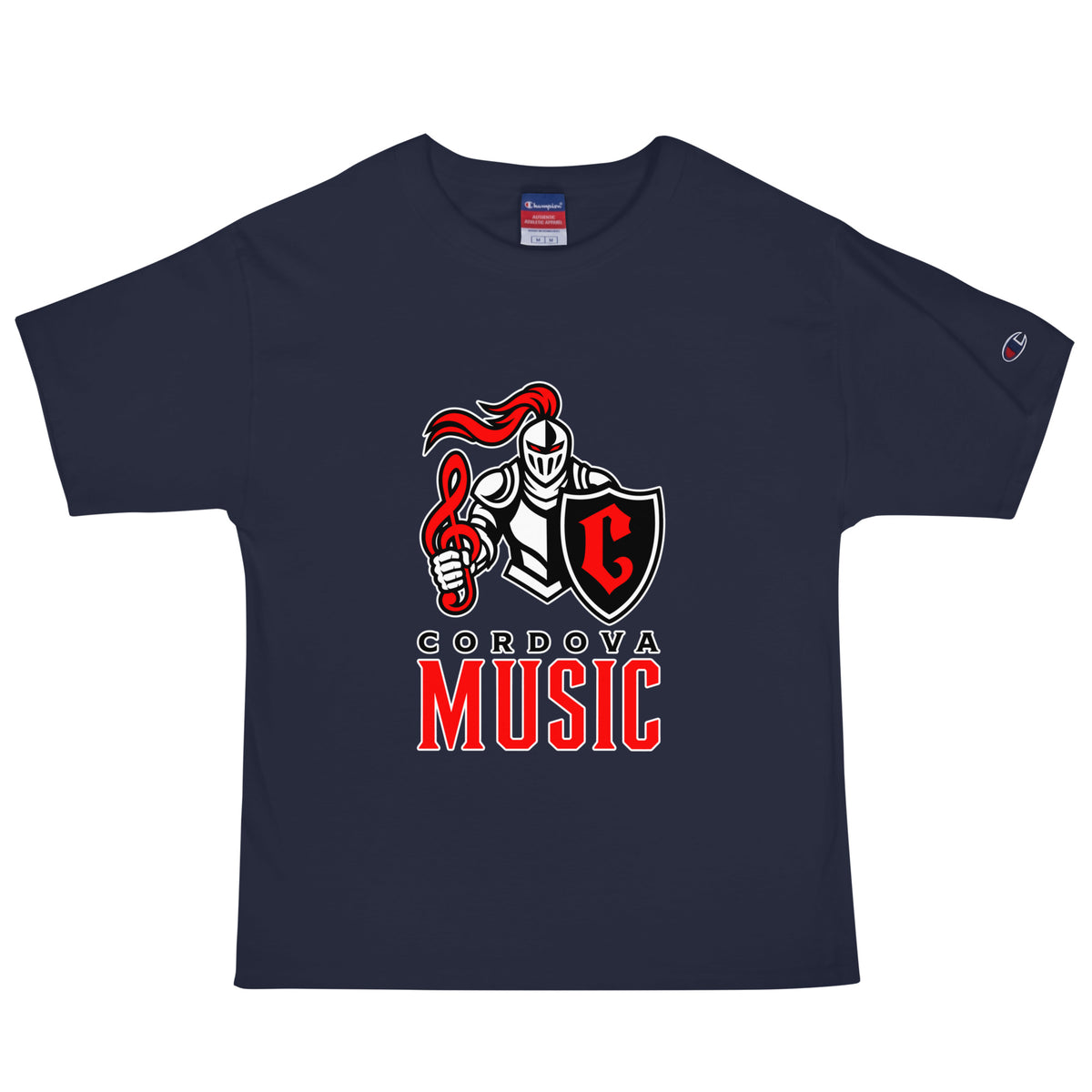 Signature | Champion T-Shirt | Cordova High Music | Vanguard Logo
