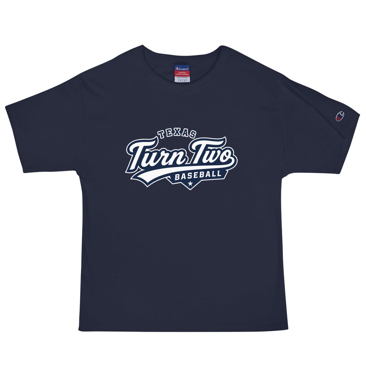 Signature | Champion T-Shirt | Texas Turn Two Baseball | Athletics Logo