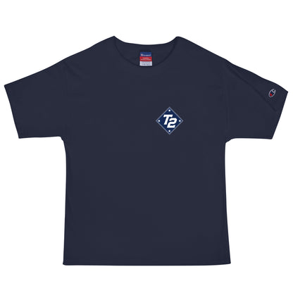 Signature | Champion T-Shirt | Texas Turn Two Baseball | Crest Logo