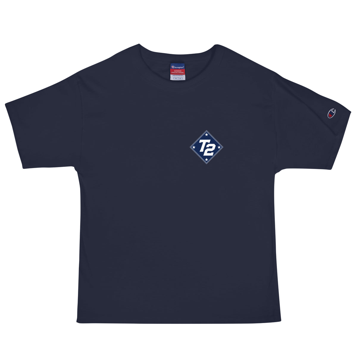 Signature | Champion T-Shirt | Texas Turn Two Baseball | Crest Logo