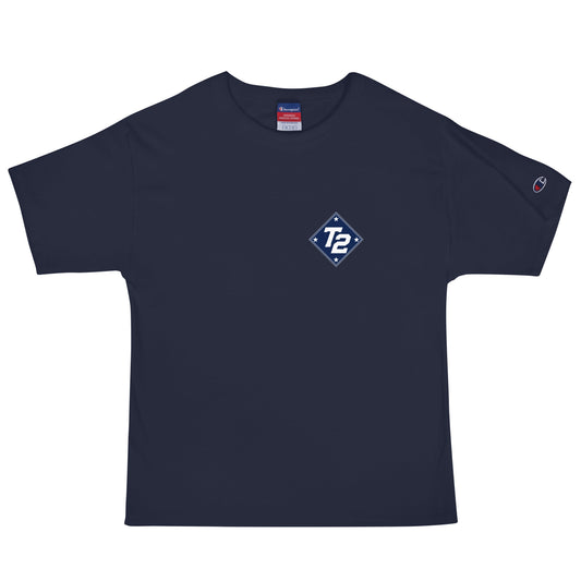 Signature | Champion T-Shirt | Texas Turn Two Baseball | Crest Logo