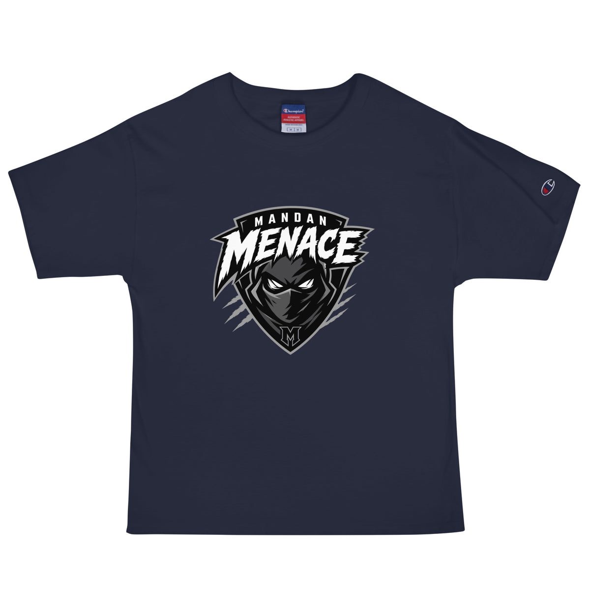Signature | Champion T-Shirt | Mandan Menace | Shield Logo
