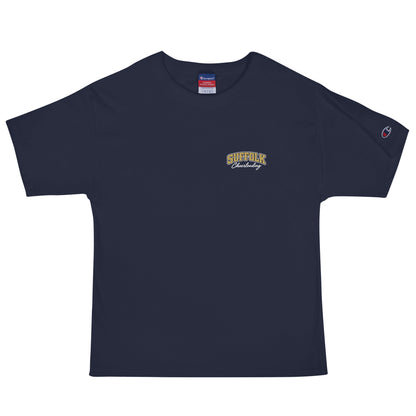 Signature | Champion T-Shirt | Suffolk University Cheerleading | Valor Logo