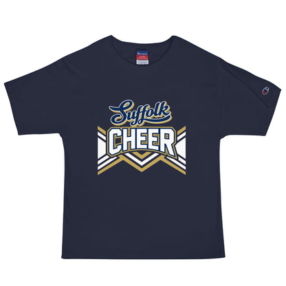 Signature | Champion T-Shirt | Suffolk University Cheerleading | Vanguard Logo