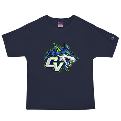 Signature | Champion T-Shirt | Cumberland Valley Coyotes Football | Crest Logo