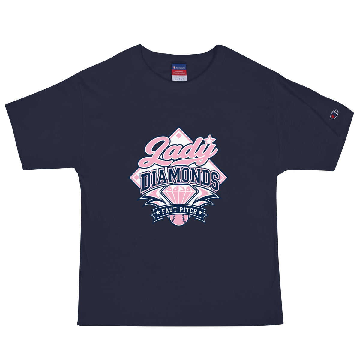 Signature | Champion T-Shirt | Lady Diamonds | Emblem Logo