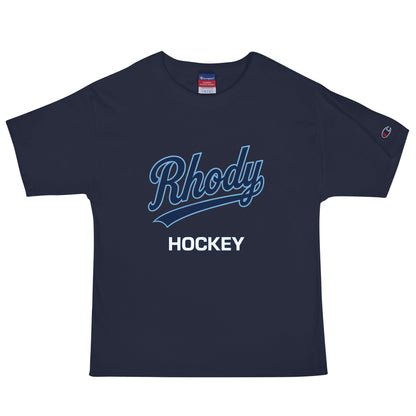 Signature | Champion T-Shirt | URI Men’s Hockey | Athletics Logo