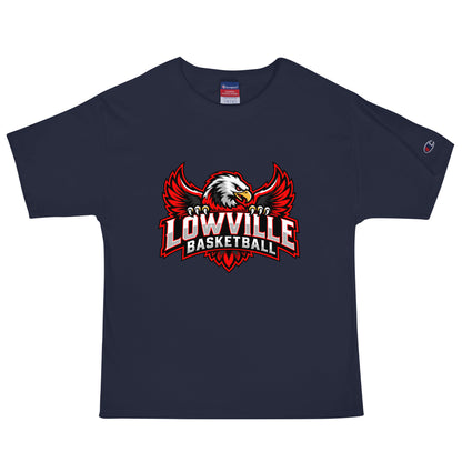 Signature | Champion T-Shirt | Lowville Girls Basketball | Emblem Logo