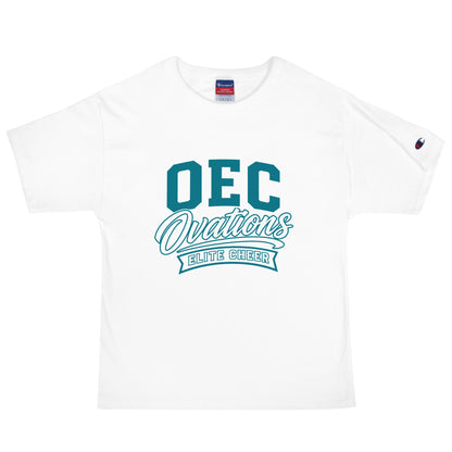 Signature | Champion T-Shirt | Ovations Elite Cheer | Emblem Logo