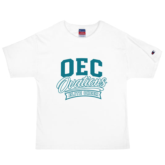 Signature | Champion T-Shirt | Ovations Elite Cheer | Emblem Logo