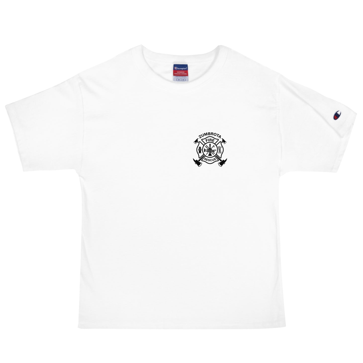 Signature | Champion T-Shirt | Zumbrota Fire Department | Badge Logo