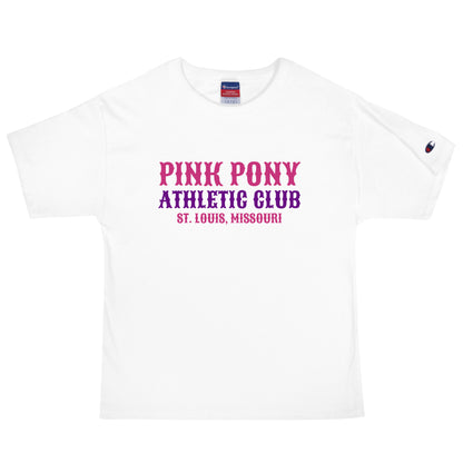 Signature | Champion T-Shirt | Pink Pony Athletic Club | Athletic Wordmark Logo