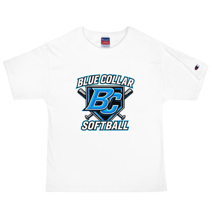 Signature | Champion T-Shirt | Blue Collar Softball 2034 | Shield Logo