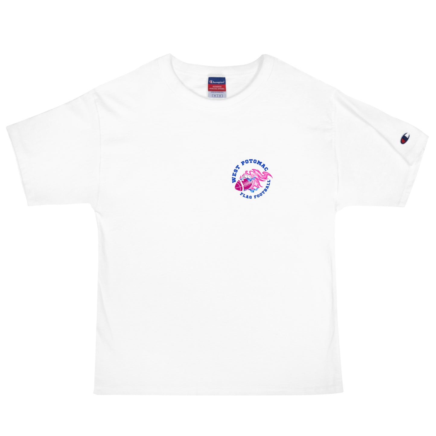 Signature | Champion T-Shirt | West Potomac Flag Football | Emblem Logo