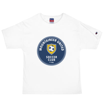 Signature | Champion T-Shirt | Mountaineer United Soccer Club | Badge Logo